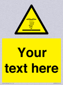 Custom warning geyser water jet